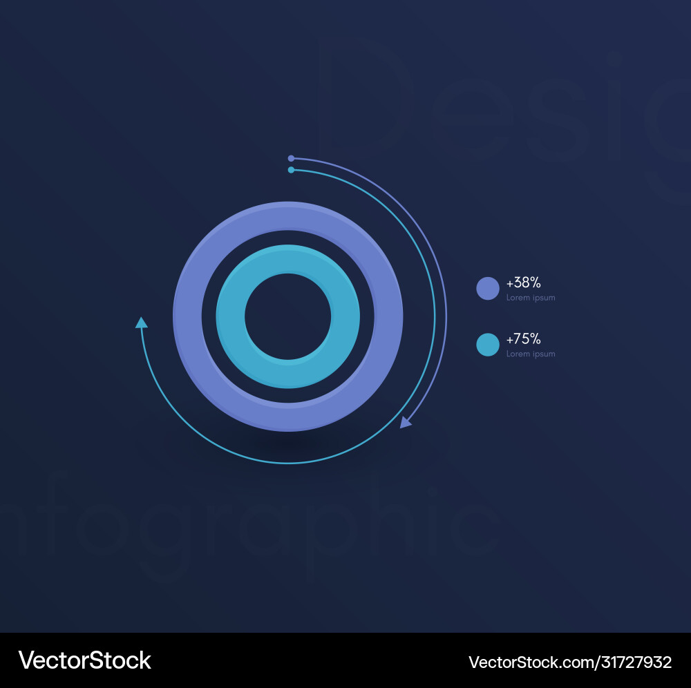 Graphic infographics template for creating web Vector Image