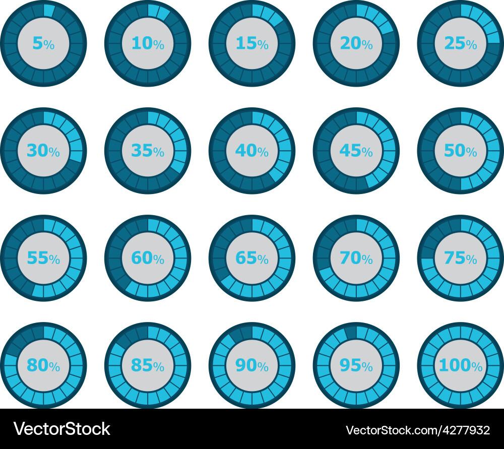 Loading Progress Circle vector image