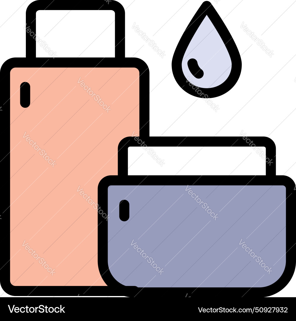Natural cosmetics set icon open jar bio skin Natural cosmetics set icon open jar bio skin vector image