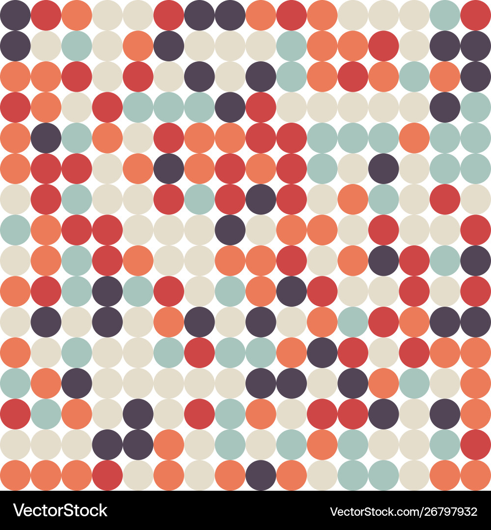 Retro Geometric Pattern Background vector image