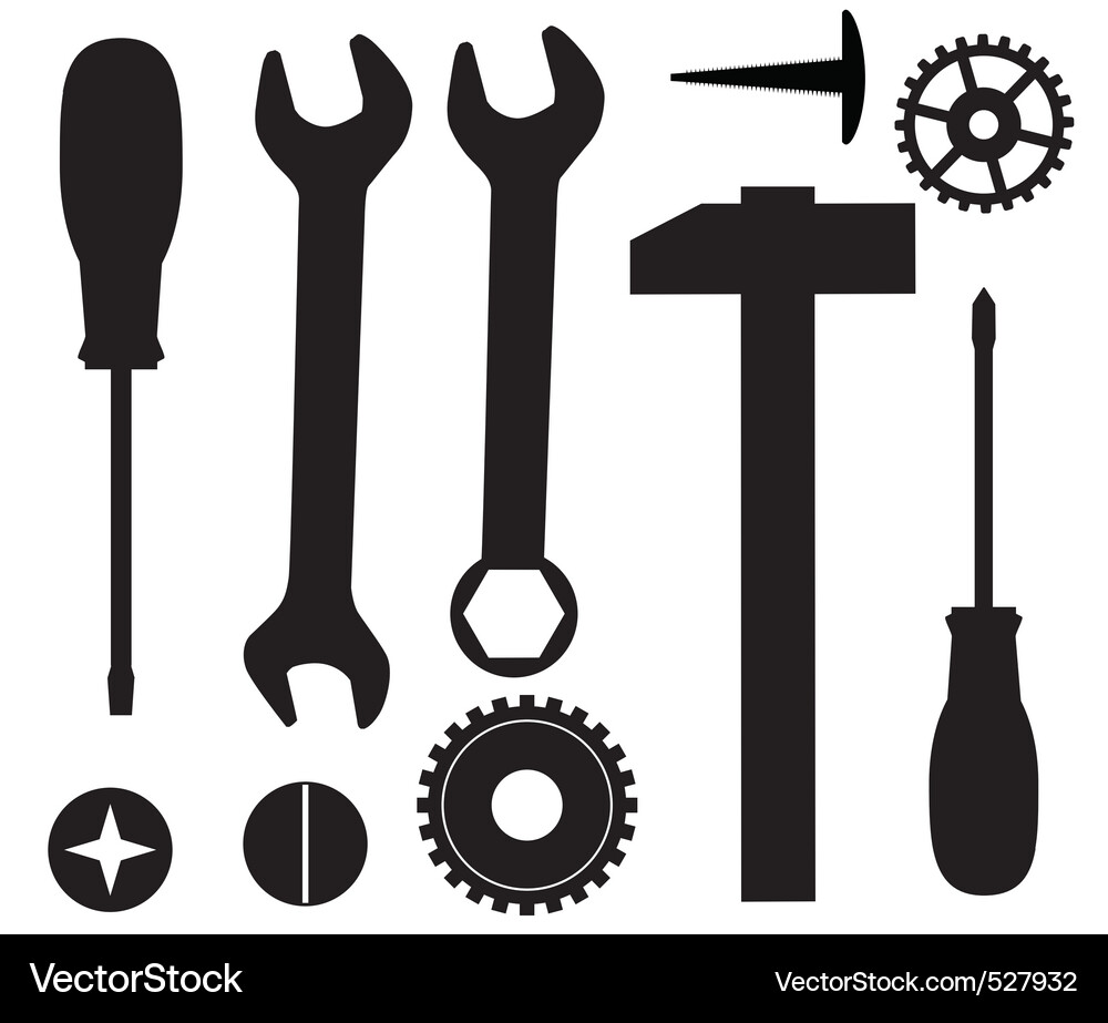 Tool Collection Set Vector Image