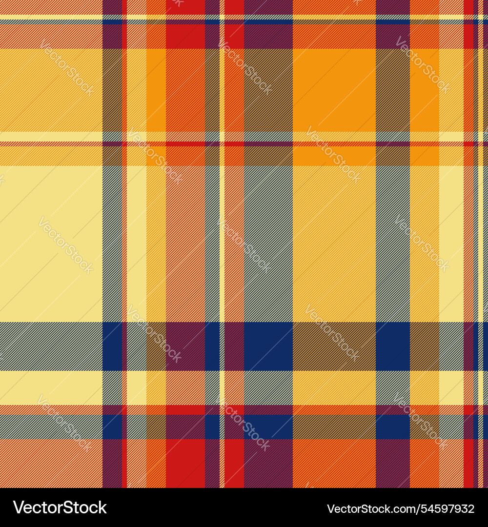 Towel seamless check form pattern plaid texture Vector Image