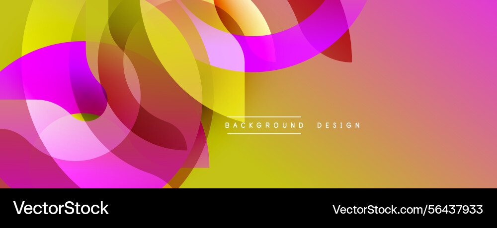 Abstract colorful shapes overlap creating dynamic Abstract colorful shapes overlap creating dynamic vector image