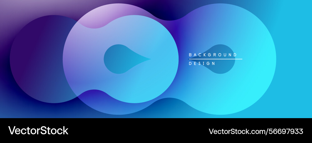 Abstract fluid shapes overlap creating vibrant Abstract fluid shapes overlap creating vibrant Vector Image