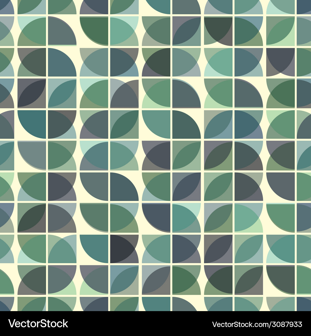 Abstract mosaic retro seamless pattern Vector Image