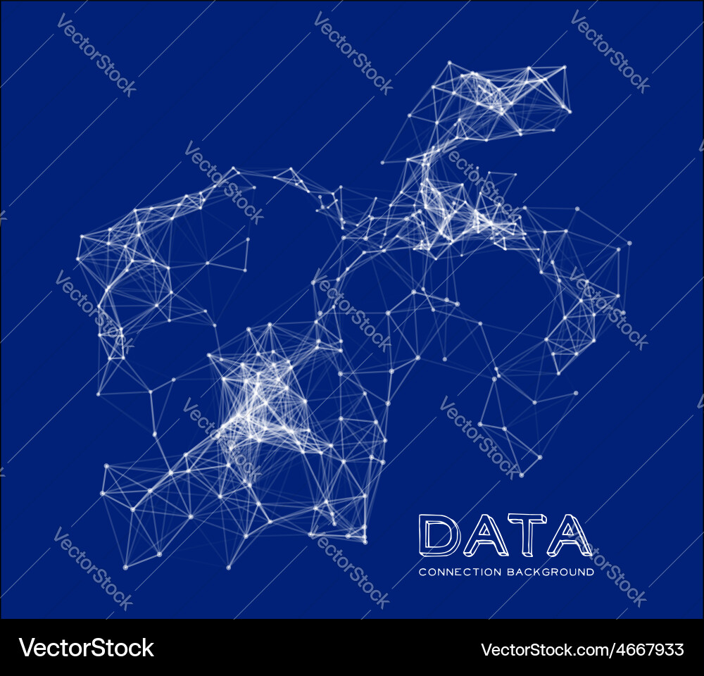 Abstract Network Connections Vector Image