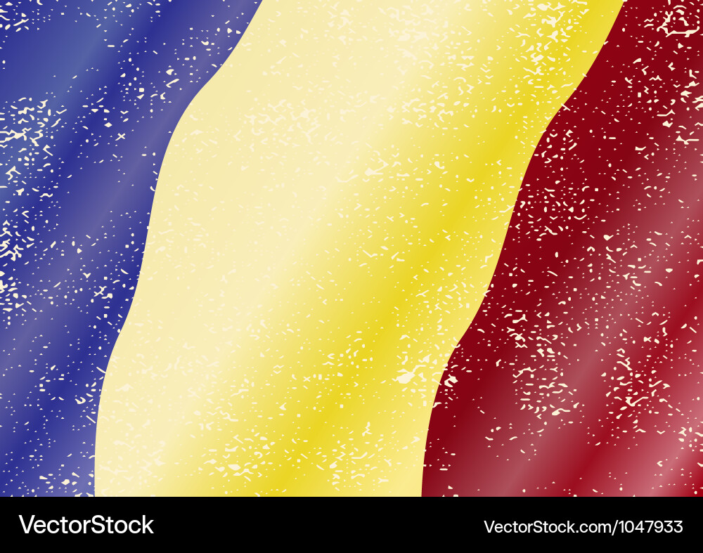 Rumänische Grunge Flagge Vektorbild