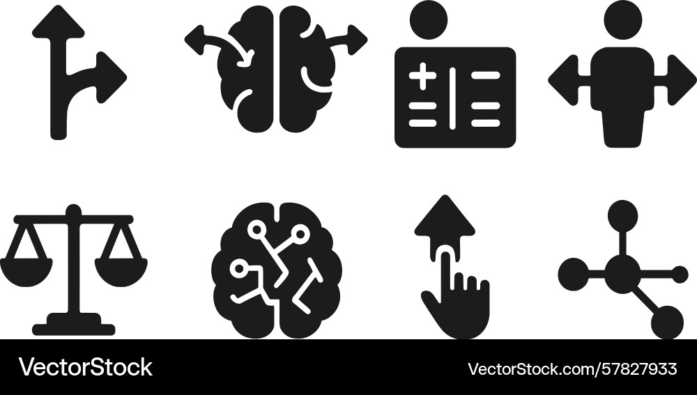 Set of web icons featuring symbols for navigation vector image