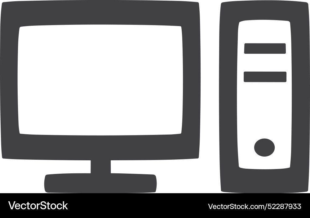 Technology and computer icon symbol image Technology and computer icon symbol image Vector Image