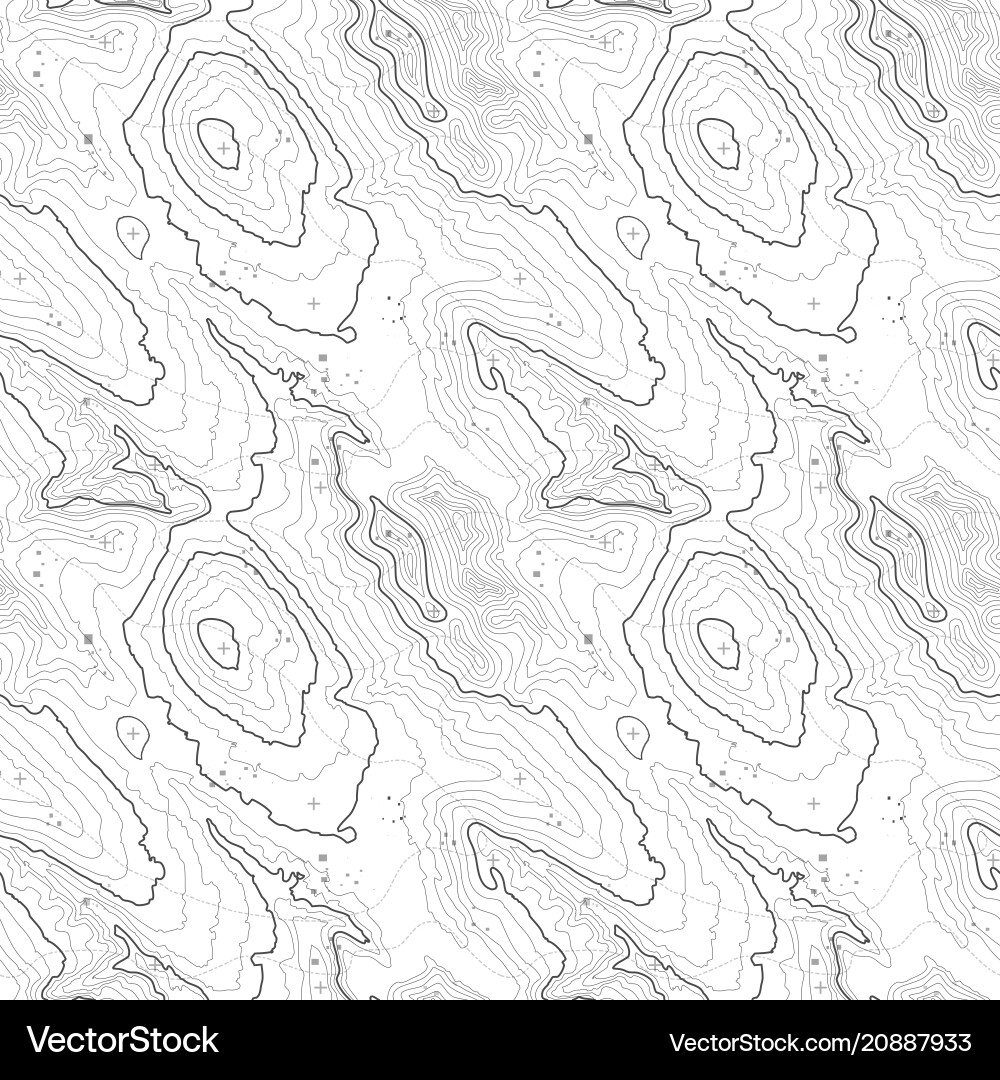 Tileable topographic map background concept Tileable topographic map background concept vector image