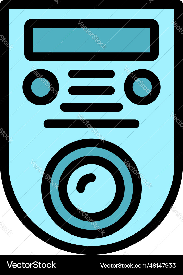 Video intercom access icon flat Video intercom access icon flat vector image