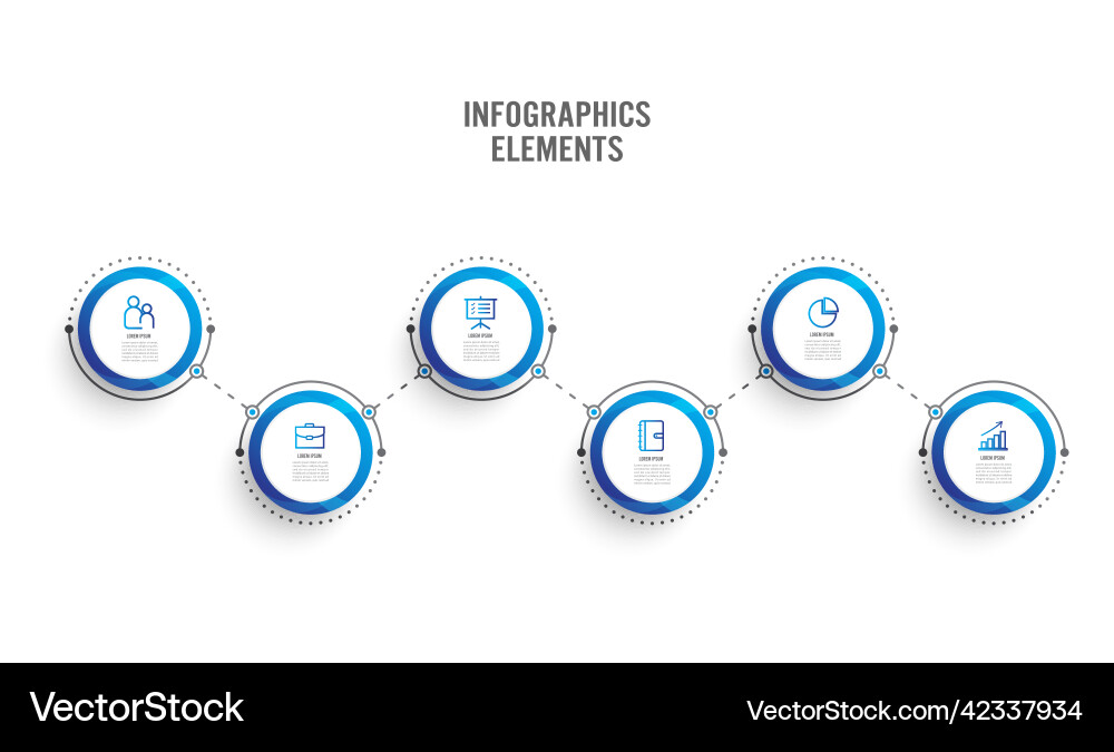 Abstract elements of graph infographic template Abstract elements of graph infographic template vector image