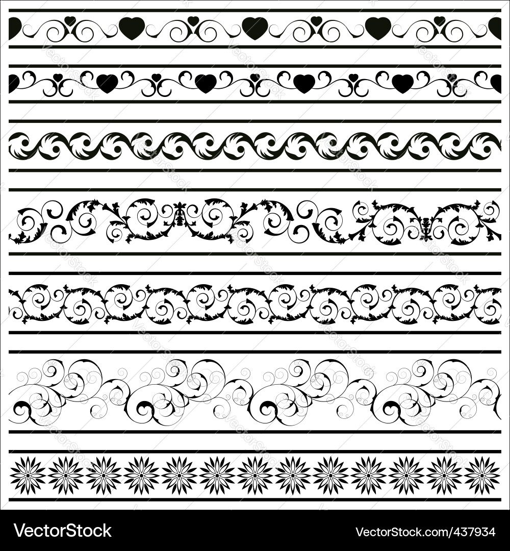 Borders vector image