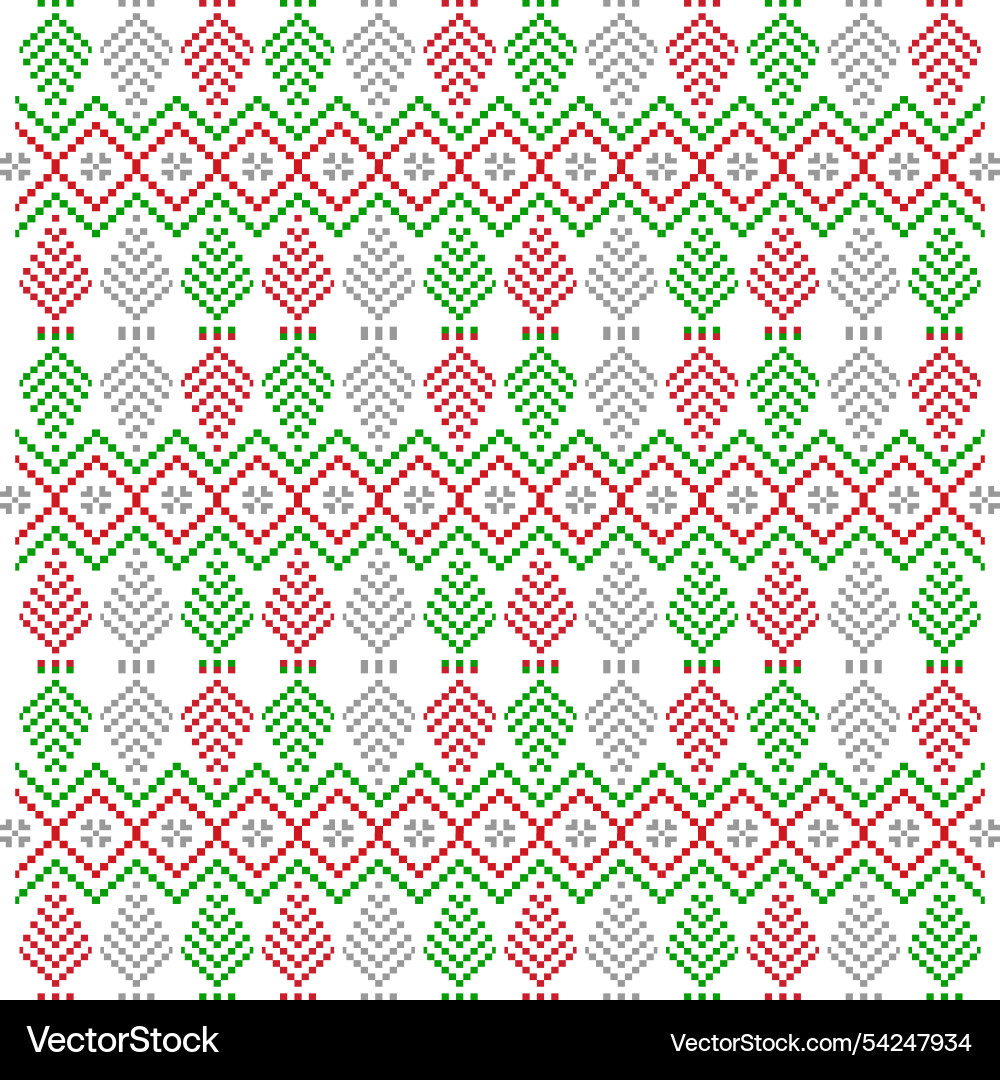 Winter Snowflake Pattern vector image