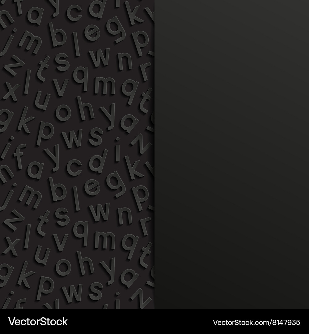 Abstract background with alphabet Vector Image