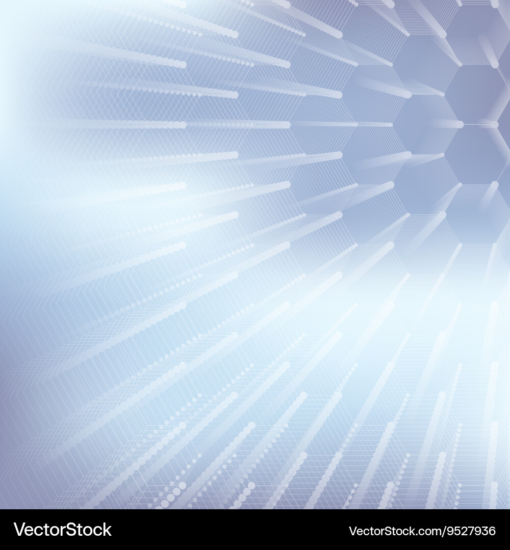 Abstract geometric background hexagonal vector image
