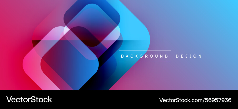Abstract vibrant layers overlap gradient colors Vector Image