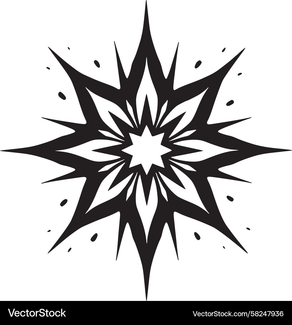 Dynamic Starburst Pattern Vector Image