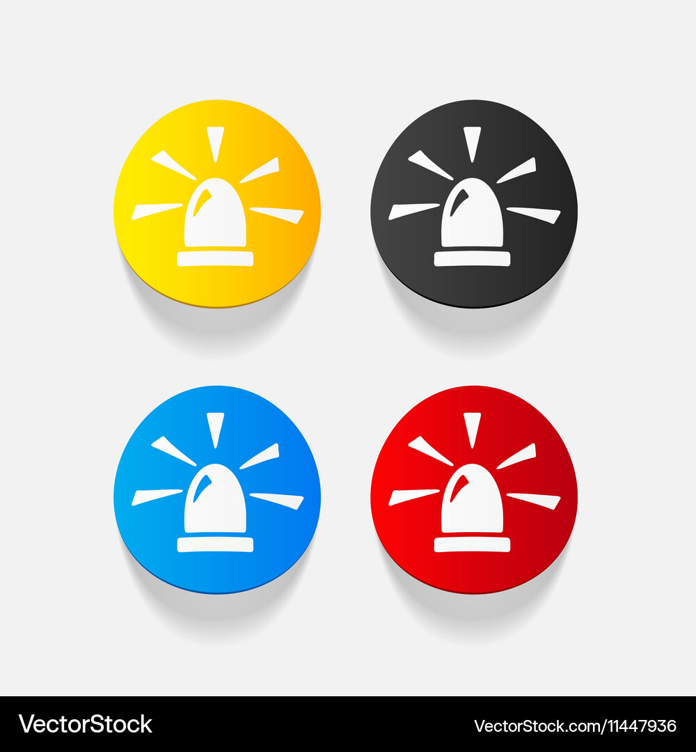 Realistic design element flasher Vector Image