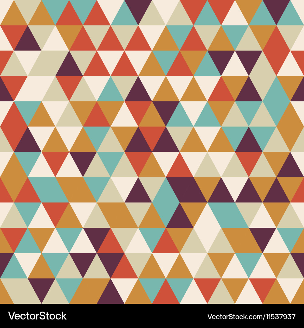 Colorful Triangle Pattern vector image