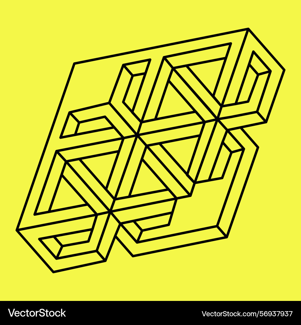 Impossible shapes element for design Vector Image