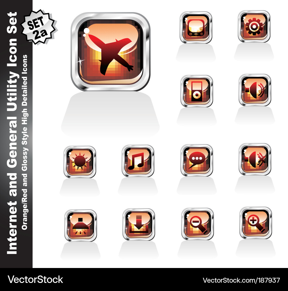 Web- und Internetnutzersymbole Vektorbild