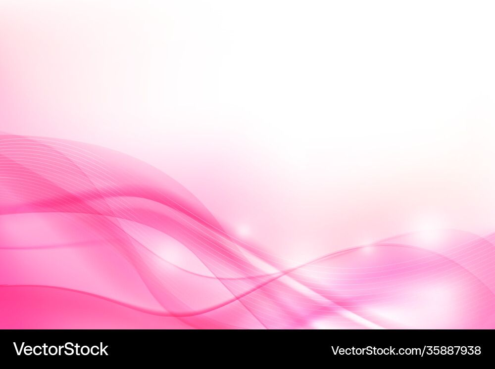 Abstract Pink Curves & Blend vector image