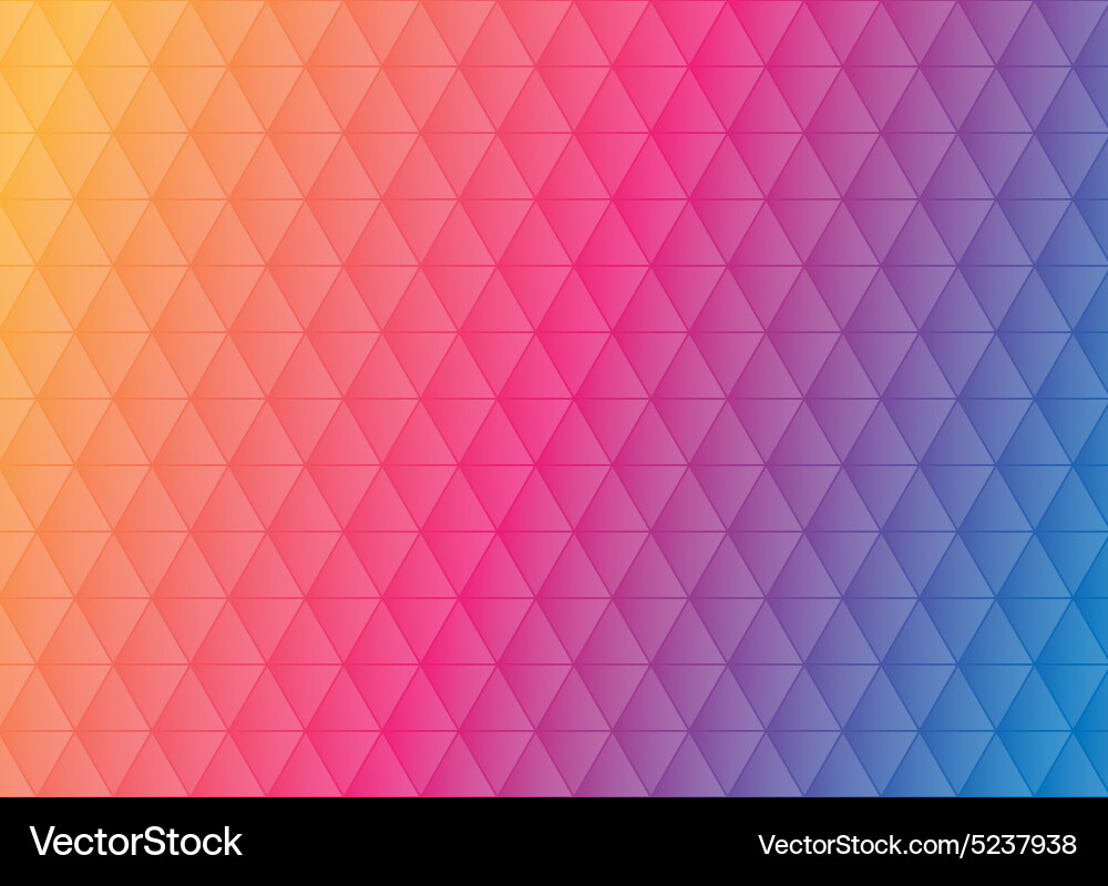 Colorful Triangular Pattern Vector Image