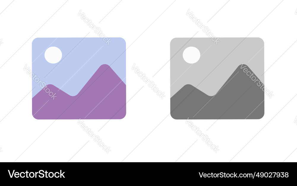 Default thumbnail image picture icon simple flat Default thumbnail image picture icon simple flat Vector Image