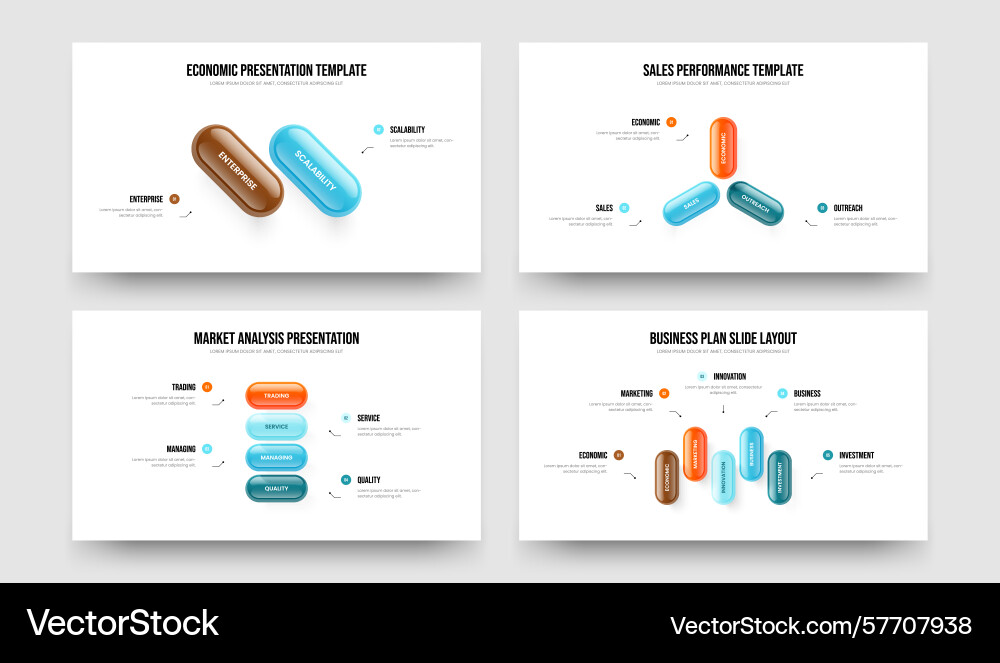 Visual campaign two three four five option Vector Image