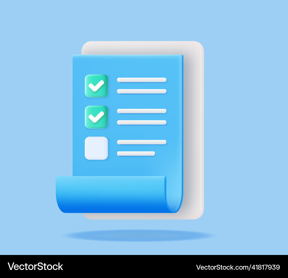 Clipboard and check marks Clipboard and check marks vector image