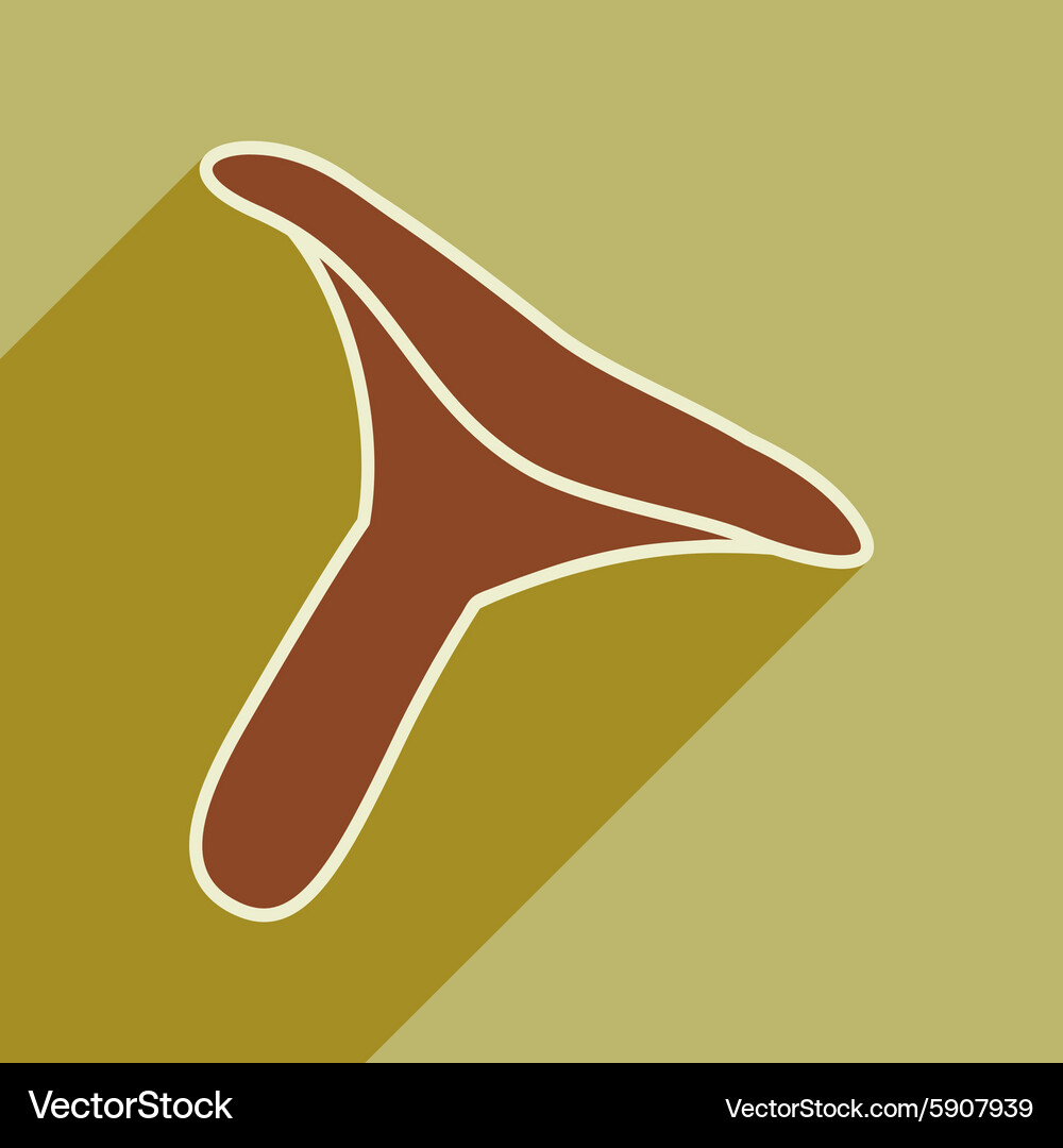 Flat with shadow icon and mobile application Vector Image