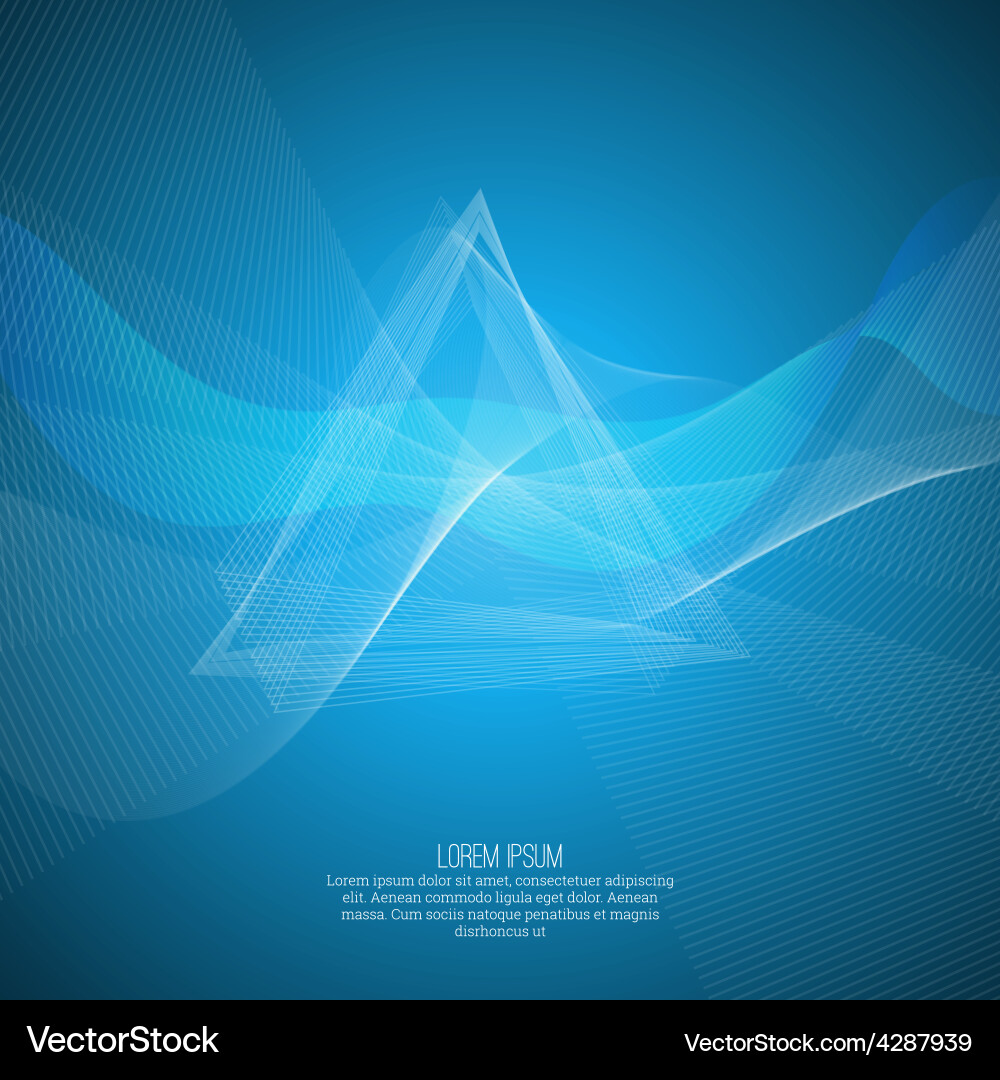Techno abstract background with soft lines vector image