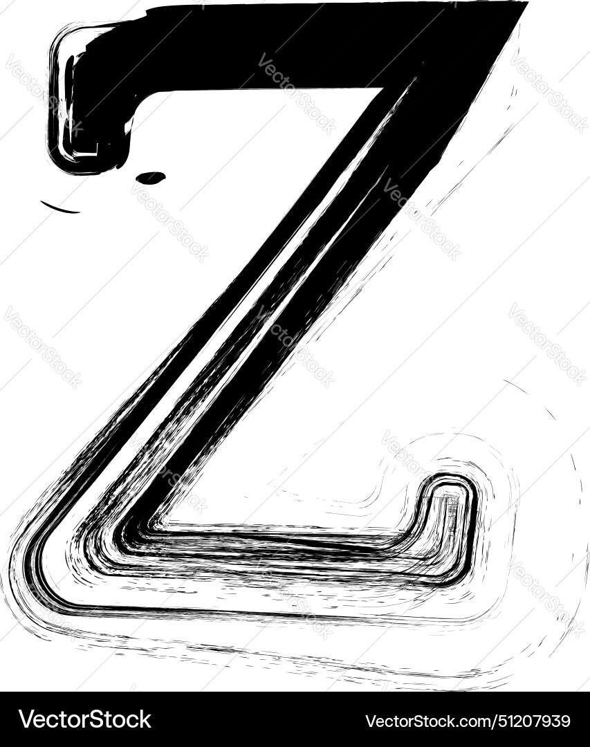 Textured font with an eroded rough letterpress Textured font with an eroded rough letterpress vector image