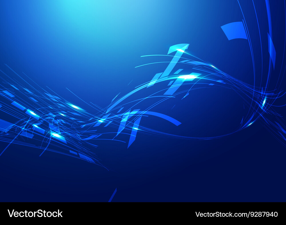 Abstract technology blue background Royalty Free Vector