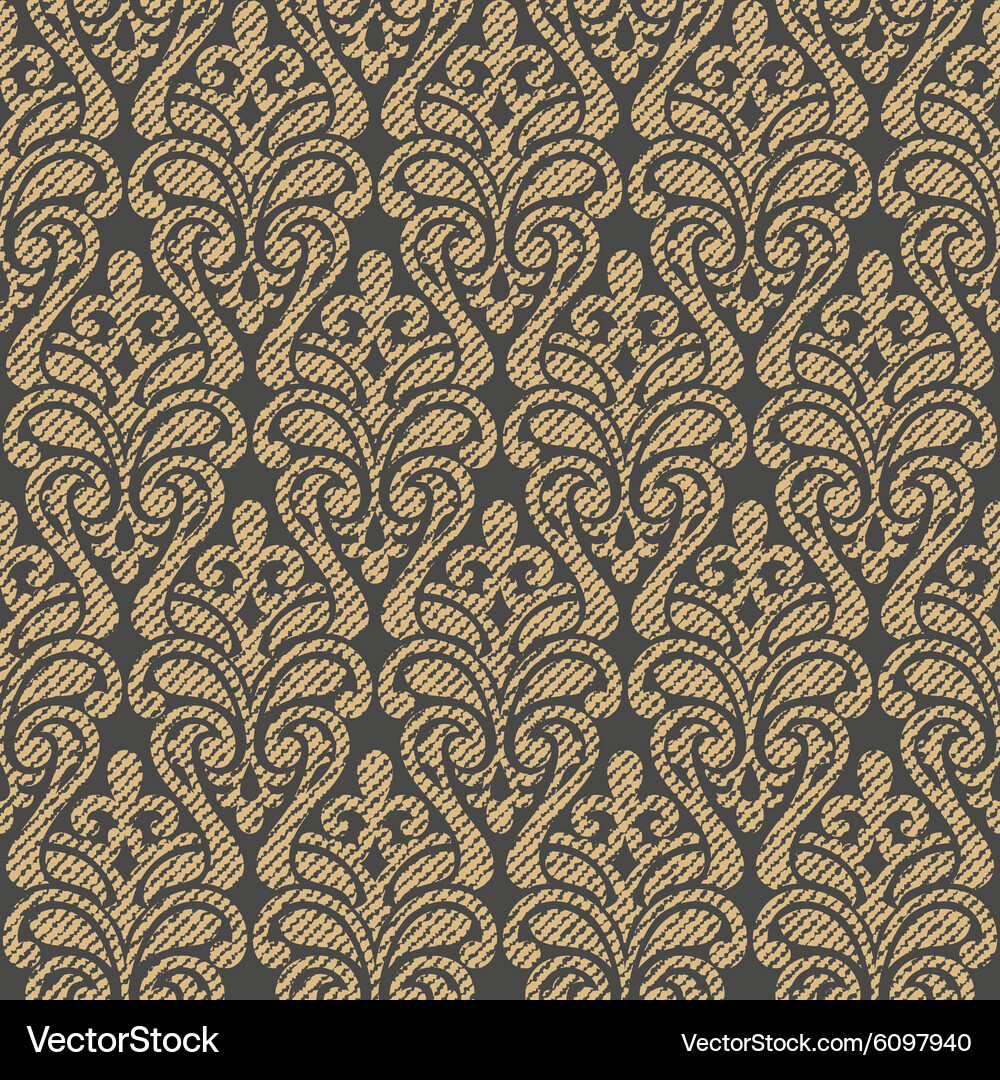 Damask seamless pattern background Vector Image