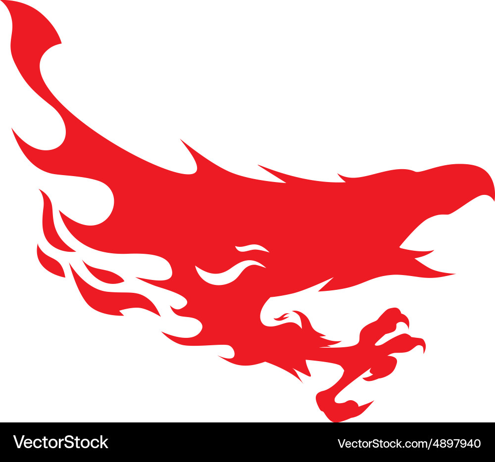 Phoenix Silhouette vector image