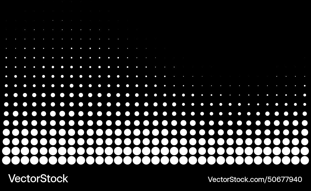 White wave dots pattern halftone gradient White wave dots pattern halftone gradient vector image