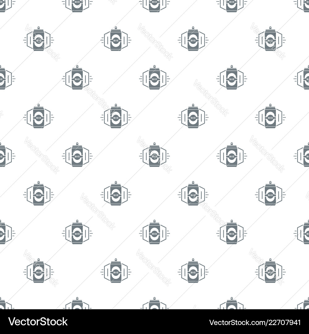 Can beer pattern seamless Can beer pattern seamless vector image