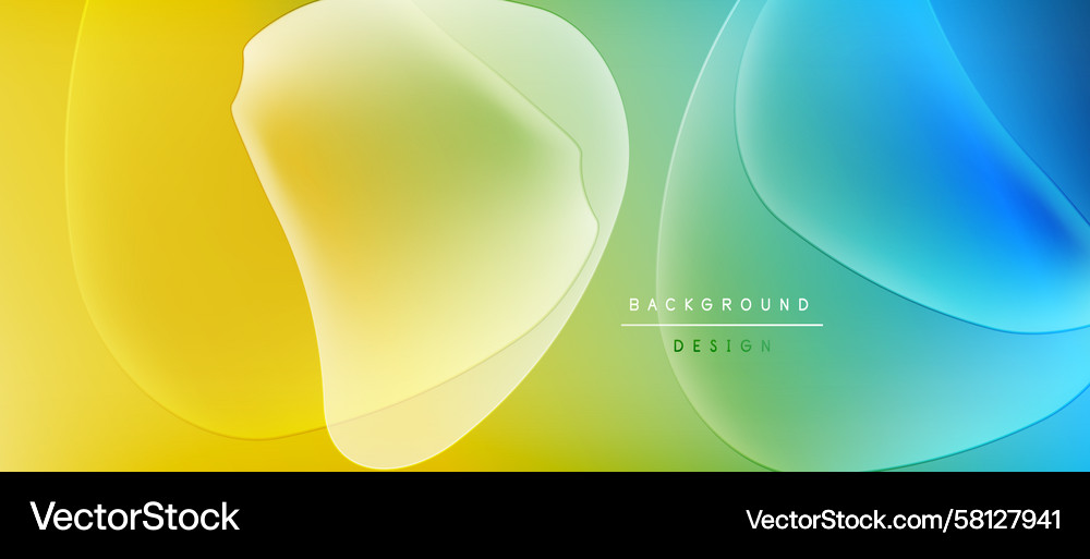 Fluid Gradient Abstract Shapes Vector Image