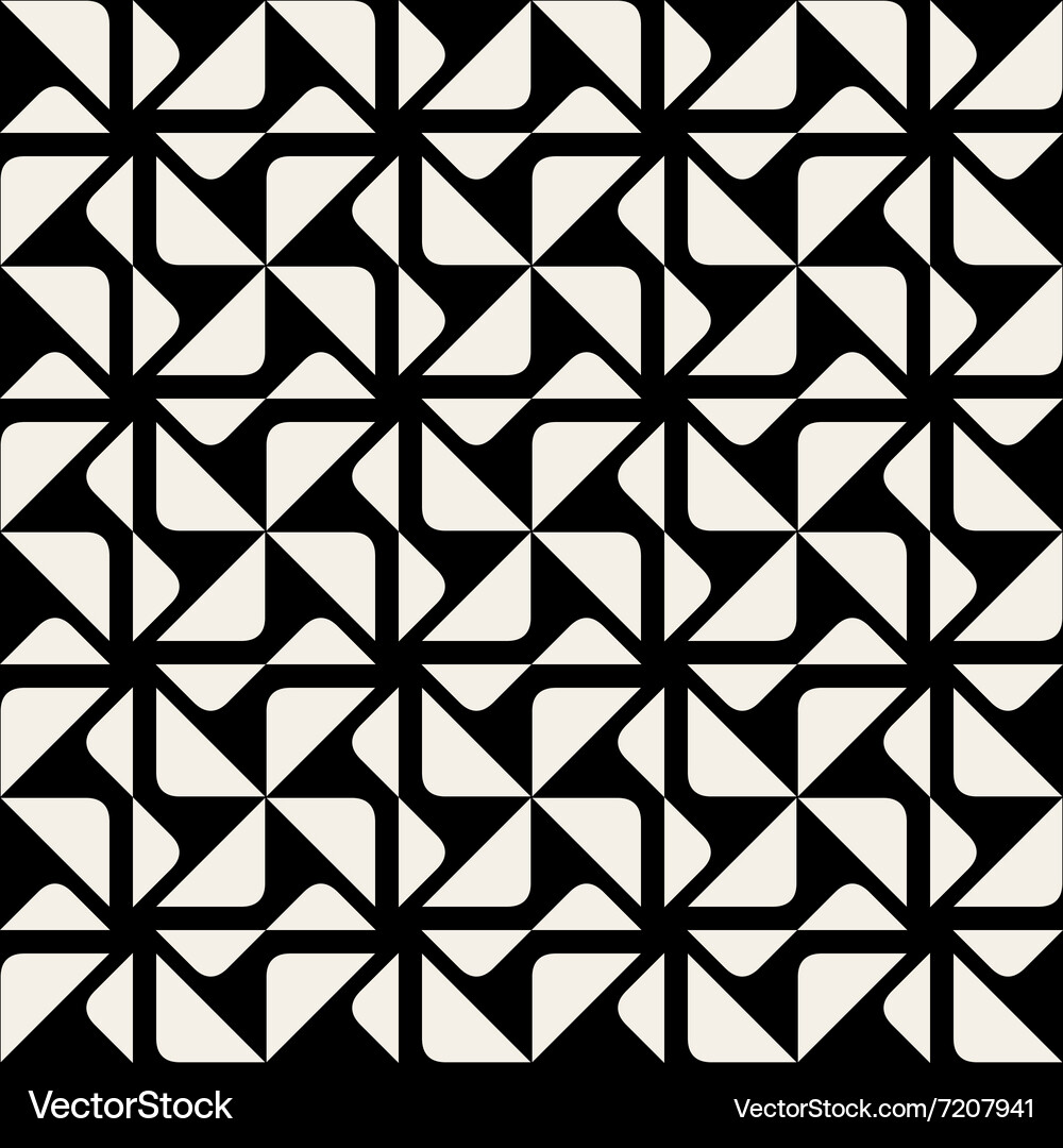 Seamless triangle square geometric pattern Vector Image