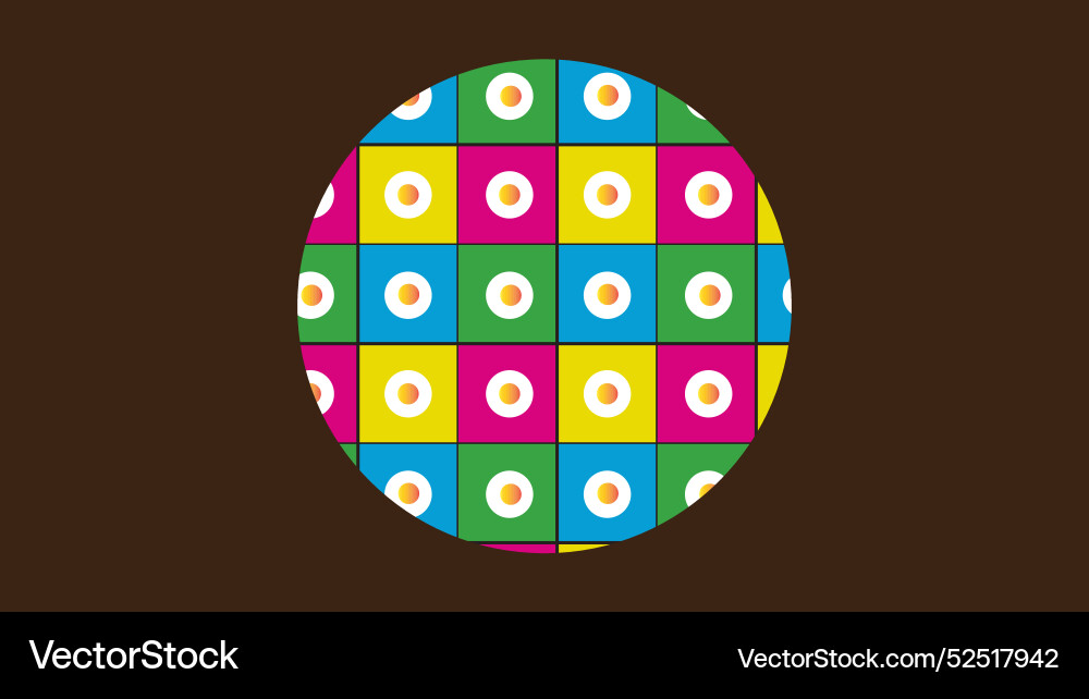 Abstract circle pattern design Vector Image