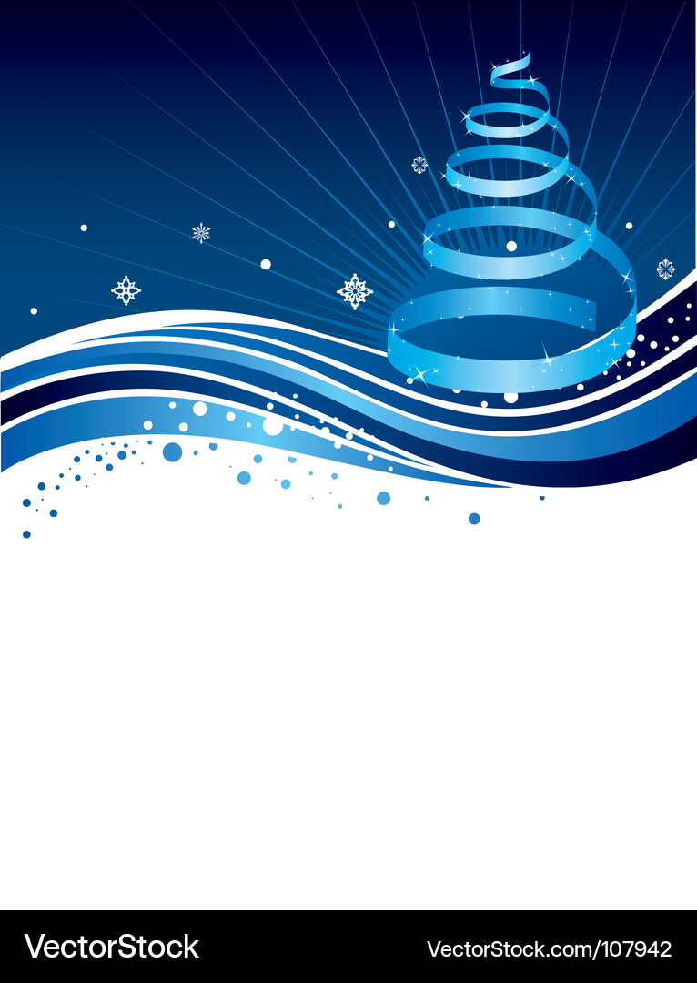 Winter Holiday Background Vector Image