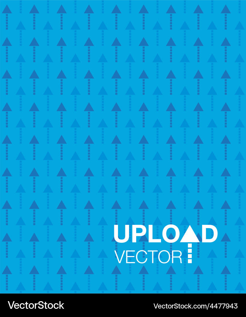 Blue upload background Vector Image