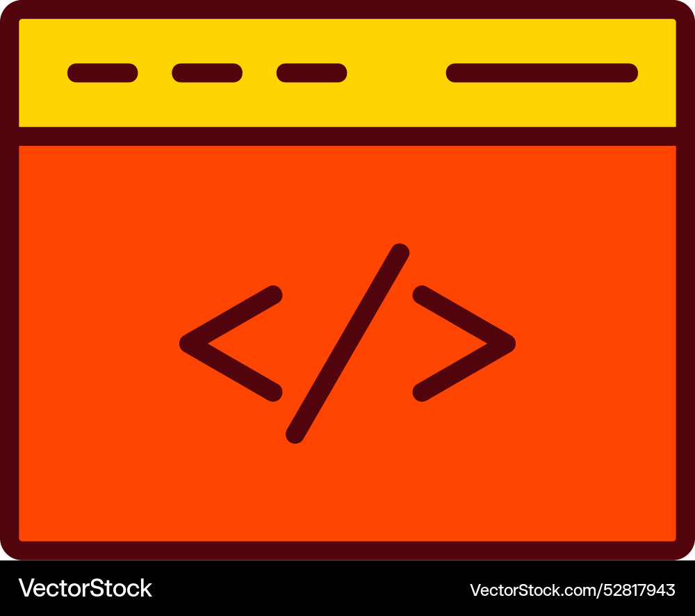 Coding icon design Vector Image