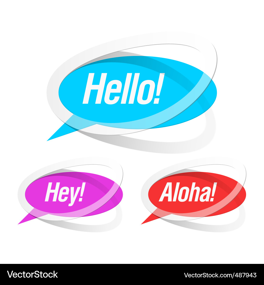 Communication Bubbles Vector Image