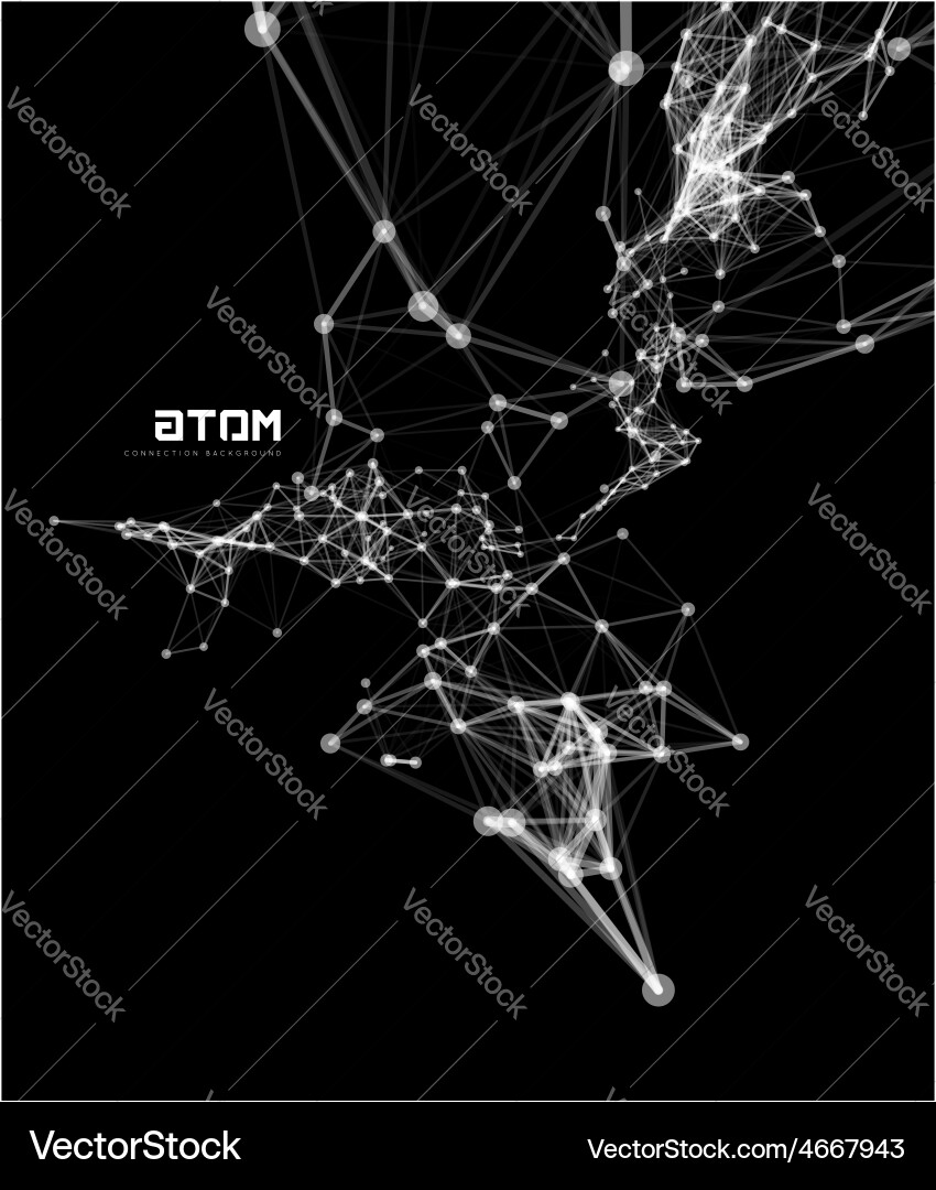 Connected Network Abstract vector image