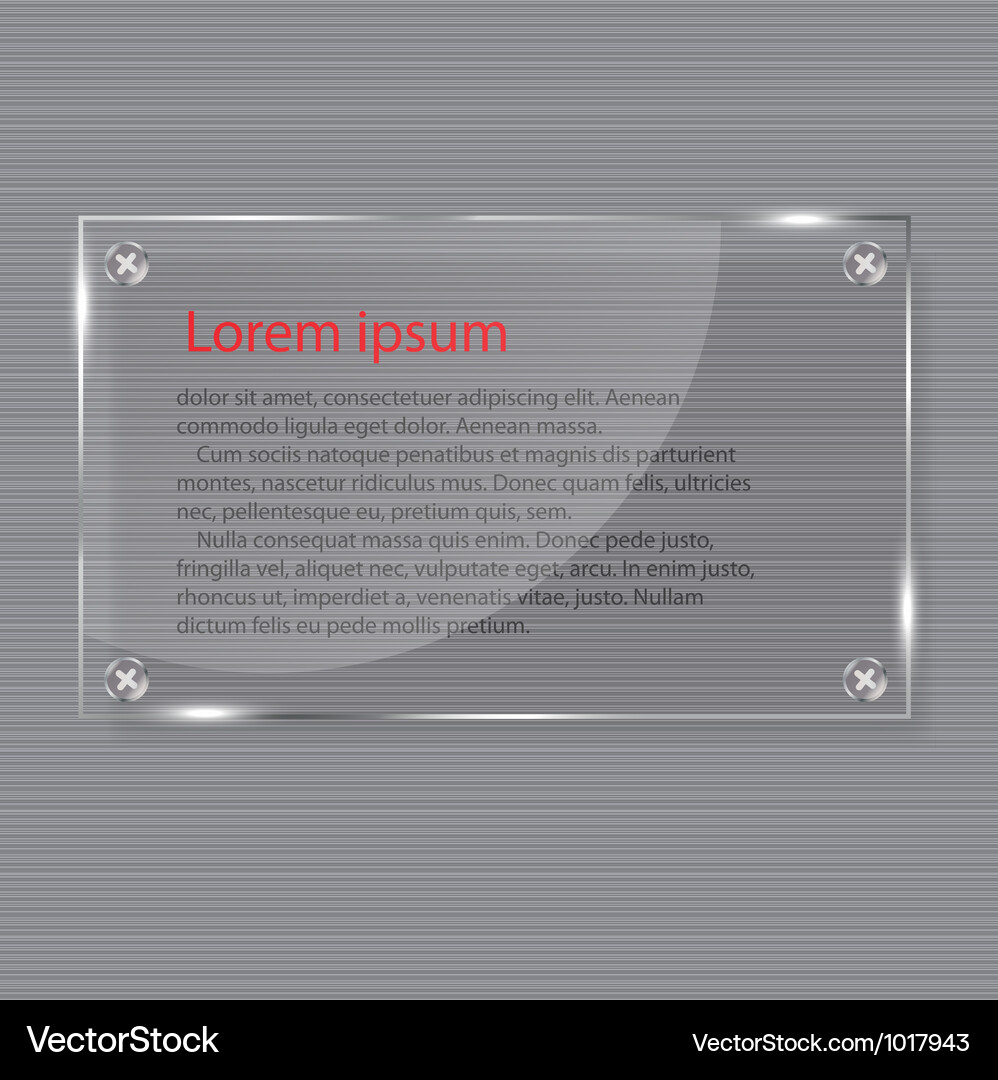 Glass Frames Reflection Vector Image