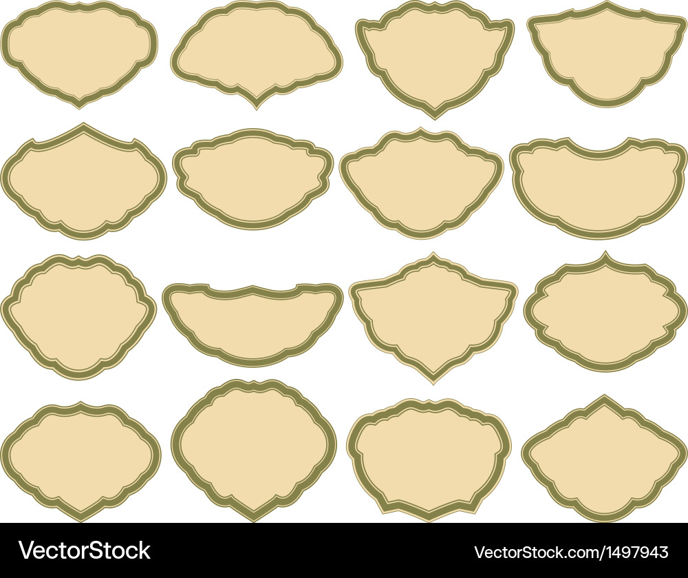 Minimalist Frame Collection Vector Image