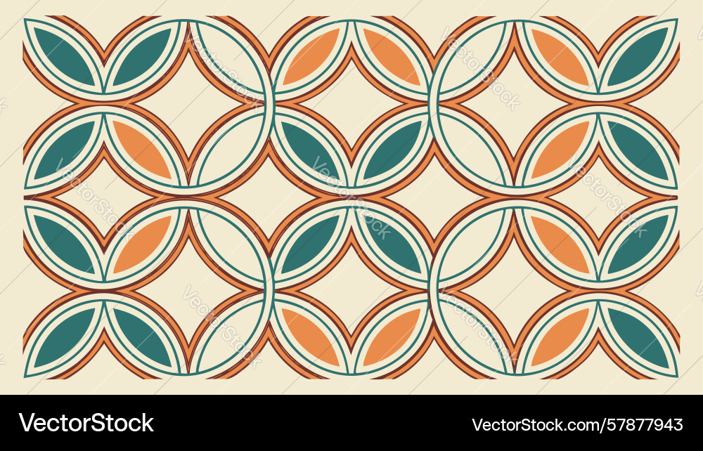 Organic interlocking circular pattern fluid Vector Image